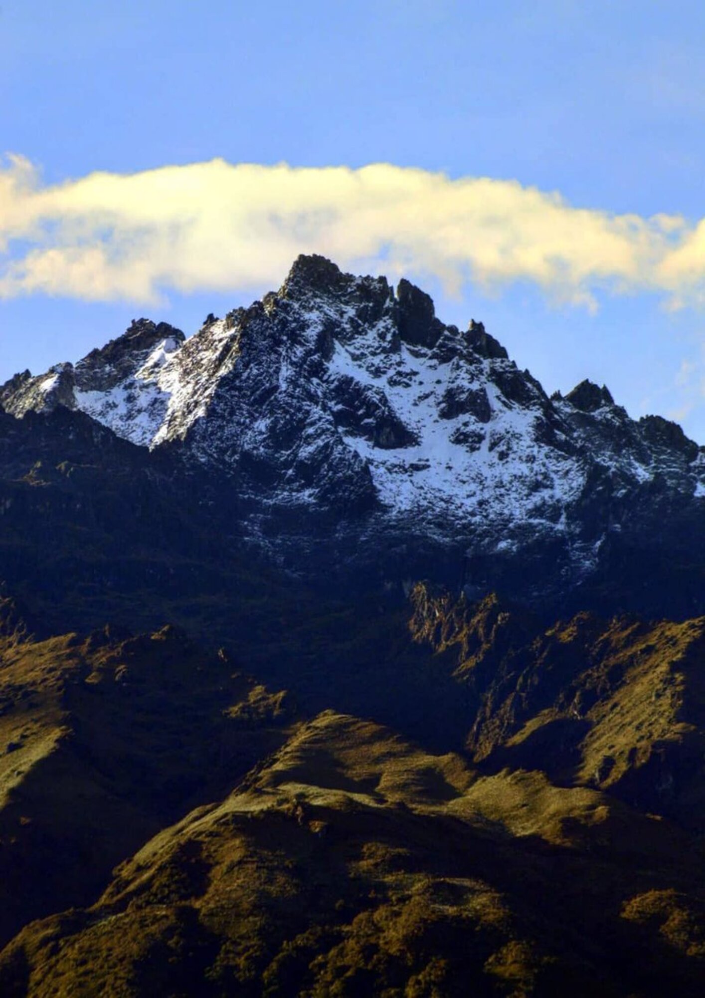 Su cumbre estaba cubierta por uno de los últimos glaciares del país. 